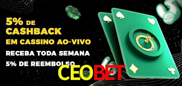 Promoções do cassino ao Vivo CEOBET
